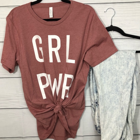 Bella Canvas Tops - Girl Power T-shirt